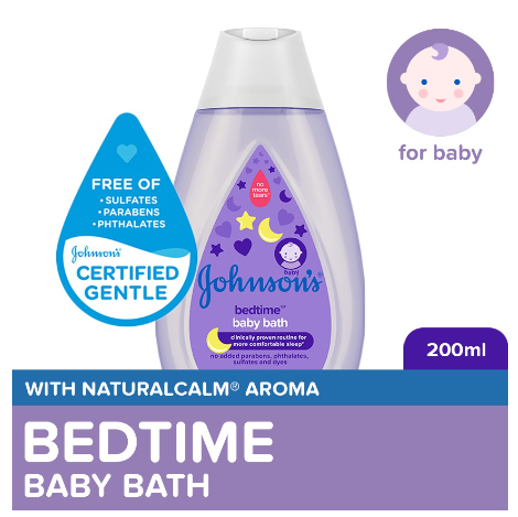 Johnson'S Bedtime Baby Wash 200ml - Baby Essentials, Baby Care, Baby Bath, Body Wash For Baby
