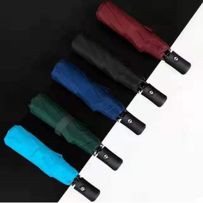 3 Folds Automatic Umbrella Plain
