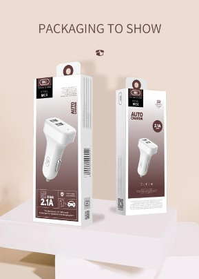 MGall MC6 2.1A Quick Car Charger 12v/24v two USB Port w/ Hole Lighter Phone Universal Fast Charger