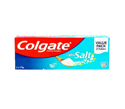 Colgate Active Salt Toothpaste  Twin Pack 175g x2