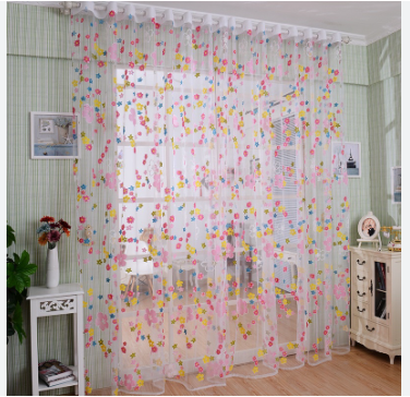 Colorful Flower Curtain