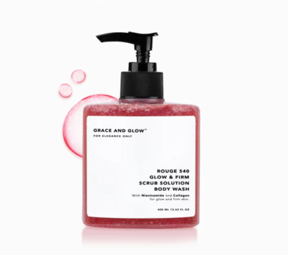 Grace And Glow Rouge 540 Scrub Solution Body Wash - Body Care Solution Brightening Skin Niacinamide