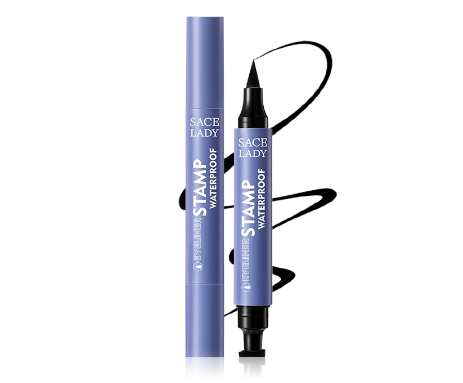SACE LADY Winged Eyeliner Waterproof Smudge-proof Double Head Seal Stamp Liquid Eye Liner Pen