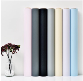 10M"45cm Wallpaper Plain Matte Design Wall Sticker PVC Self Aadhesive Waterproof Homedecor Aceking
