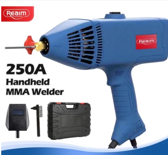 REAIM Handheld Welding Machine 3000W Portable IGBT Inverter MMA Welding Machine