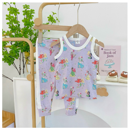 Mums Corner Baby Kids Girl Terno Sando and Pajama Girl Tank Top Pants Sleepwear Pantulog Pambahay C11
