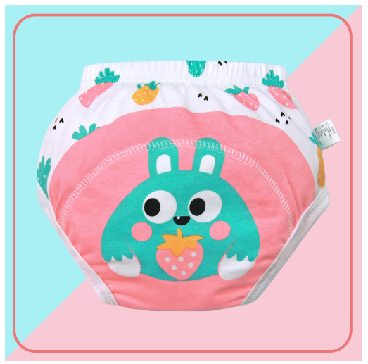 BBking 0-3T Children's Training Pant Cotton Antibacterial Breathable Washable Baby Diaper Pants TP3