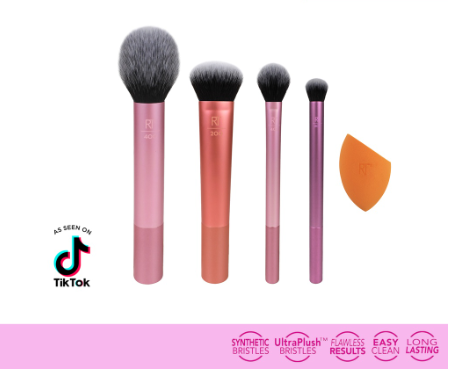 Real Techniques Everyday Essentials Make Up Brush Set