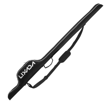Lixada 63'' Fishing Pole Bag Portable Fishing Rod Case Folding Fishing Pole Holder Large Capacity Rod Tackle Organizer Storage Bag Softcase