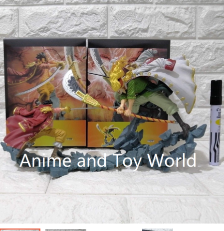 One Piece Gol D Roger VS Edward Newgate Set of 2 PVC Collectible Action Figure