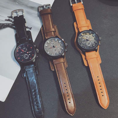 Leather Strap Watch Analog  Watch
