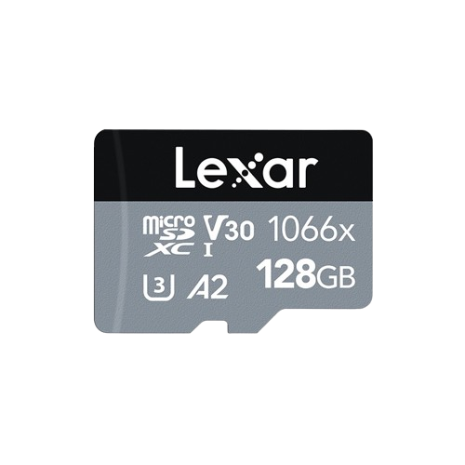 Lexar 64GB 128GB (for Hero 12/11/10 Black) Professional 1066x SDXC V30 UHS-I A2 U3 MicroSDXC 160/120MB/s Class 10 Memory