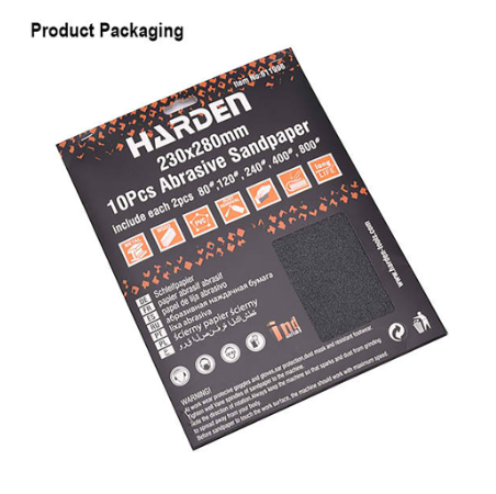 Harden 10Pcs 230X280mm Include each 2pcs #80, #120, #240, #400, #800 Abrasive Sanding Paper