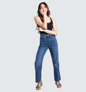 Mantou Reeze Full Length Straight Leg Jeans