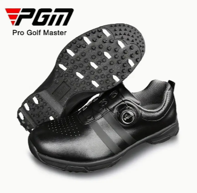 PGM Men's Non-slip Golf Shoes With Rotary Buckle, Lightweight Sports SneakersXZ186 For Golf Training Autumn Winter