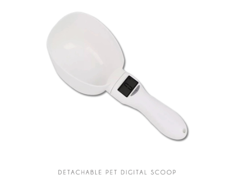Digital Pets Food Scoop Detachable Cup LED Display Measuring Scooper 800g capacity