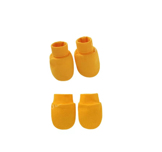 Baby Mittens and Booties Set Newborn Infant Cotton Mitten Set M22