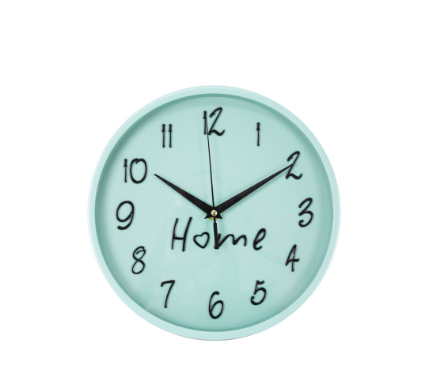 Pastel Silent Analog Nordic Wall Clock 9.8” in Easy Read Embossed Numbers For Home
