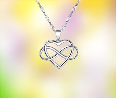 Heart New Necklace w/ Pendant 92.5 Italy Silver Korean and Japan Fashion Jewelry