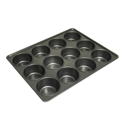 Classics Bakeware Non-Stick 12-cup Deep Muffin Pan, 13x10.2x1.6in / 4oz