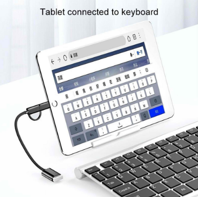 2 in 1 USB OTG Cable Adapter to Micro USB+Type-C Connector USB Interface Converter
