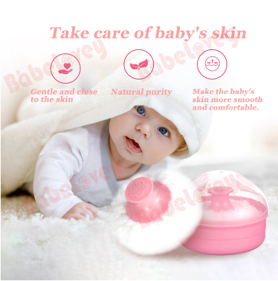 Infant Powder Puff Sst Baby Talcum Powder Puff Box Baby Body Cosmetic Newborn Puff box