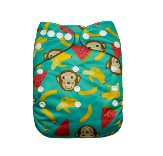 Cathy Baby Charcoal Inner Cloth Diaper Printed One Size Reusable Washable Pocket Bamboo Charcoal Cloth Nappy N9