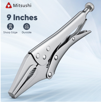 Mitsushi MHZQ9 9 Inches Long Nose Vise Grip Locking Pliers