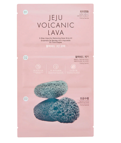 The Face Shop Jeju Volcanic Lava 3-Step Impurity Removing Nose Strip Kit