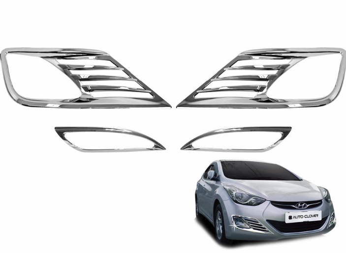 Auto Clover Fog Lamp Garnish 4pcs Set B715 For Hyundai Avante MD. Elantra 2010-2012 Car Accessories