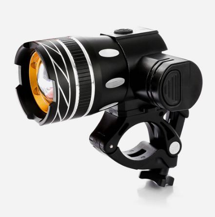 Bicycle Headlight USB Rechargeable Warning Light Night MTB Flashlight Bike Light Waterproof Lamp