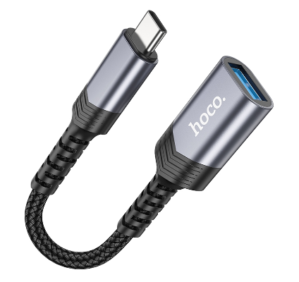 HOCO UA24 Mini Adapter Type-C to USB 3.0 Convertor OTG Adapter Charging Converter for Date Transmission
