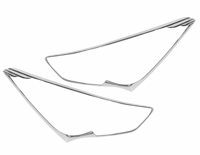 Auto Clover Head Lamp Garnish 2pcs Set C441 For Hyundai Santa Fe DM 2012 - 2013 Car Accessories