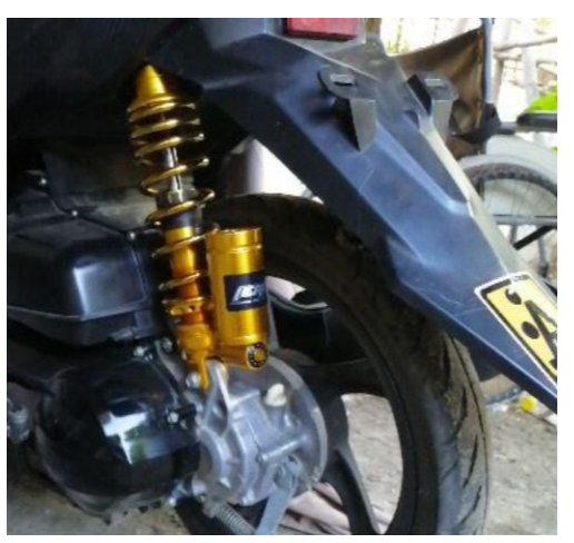 Motorcycle Titanium Rear Shock MIO M3/ MIO /Beat/Click（300MM）Made in Thailand