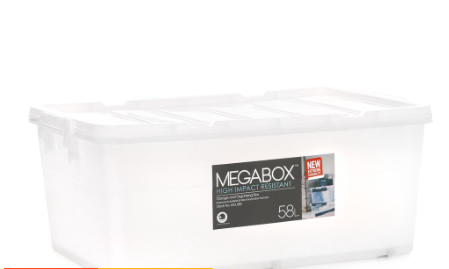 Megabox High Impact Resistant Storage Box 58L