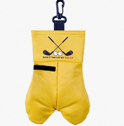 Golf Ball Storage Bag Golf Tee Pouch Portable Golf Ball Carrier Pocket Holder Bag With Hanging Clip Buckle Carrier Pouch Waist Belt Bag For Sports Golfing Accessories