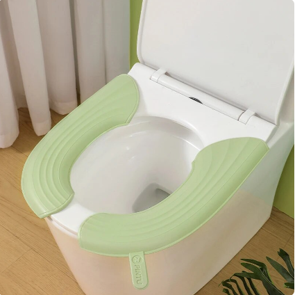Universal Waterproof Toilet Mat With Handle Household EVA Thickened Non-Dirty Hand Toilet Seat Cover Sticker DIY Bathroom Tools