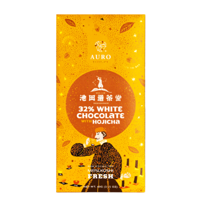 Auro 32% White Chocolate With Hojicha 60g