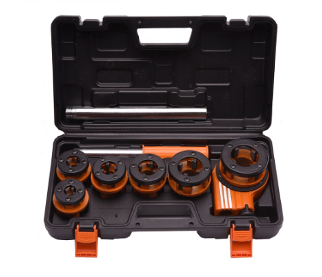 Harden 600871 9Pcs Pipe Threading Set (Professional) Manual Tool Handle Ratchet