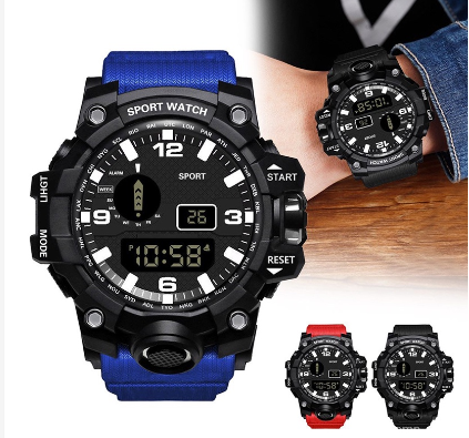 Men's Fashion Sports for Men on sale Digital wrist Watches Alarm Luminous Chronograph
