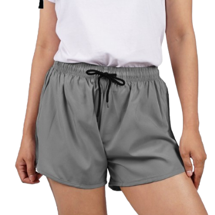 INSPI Basics Running Shorts for Woman Summer Korean Taslan Pambahay IXB (Gray)
