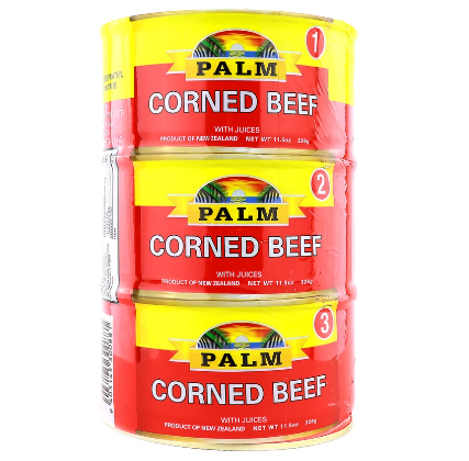 Palm Corned Beef with Juices  326g x 3pcs