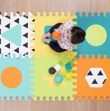 Infantino Soft Foam Puzzle Mat™ (BPA-Free, Non-Toxic) - Safety-Certified (ASTM & CEN)