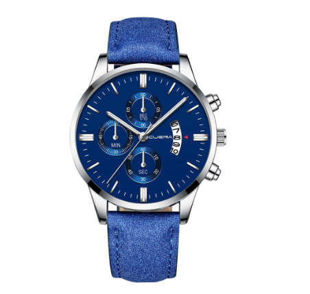CUENA Original Brand Men's Watch Fashion Sports Analog Quartz Stainless Steel Waterproof 845 M5