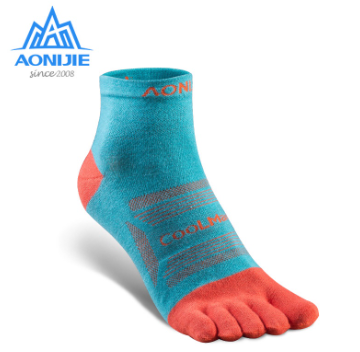 Aonijie Running Marathon Socks Quarter Athletic Five Toe For Sport Race Trail E4802 3 Pairs