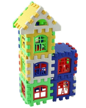 AGX-DIY 3D Plastic Puzzle Building Blocks Bricks Children