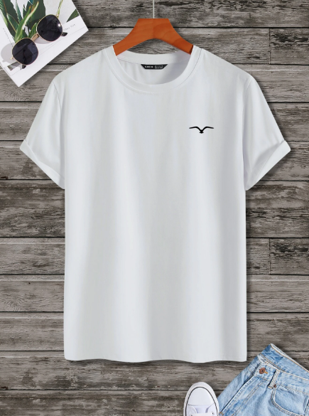 Manfinity Homme Men Bird Print Tee