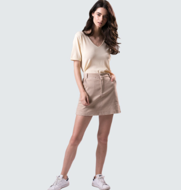 Mantou Corduroy Skirt