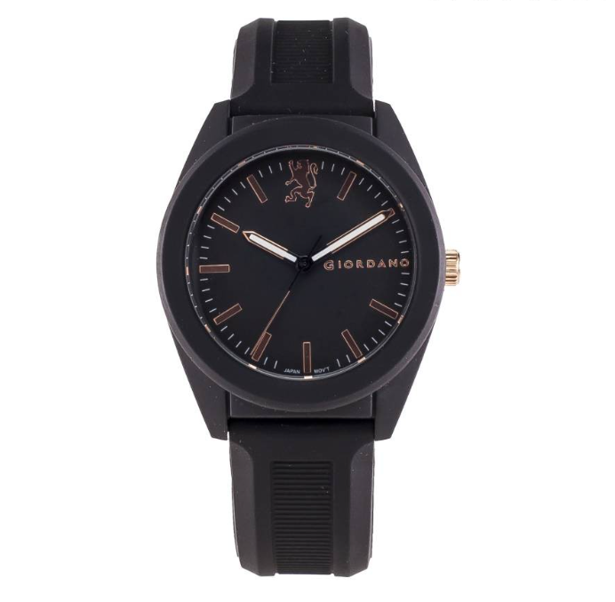 Giordano G1126-01 Hues Black Silicon Sports Watch