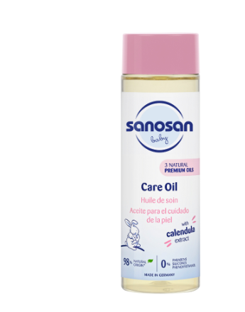 Sanosan Organic Baby Care Oil 200ml - New Look!